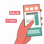 Animated Infographic Tutorial for Energy Saving App Fluttr