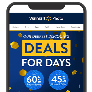 Walmart Photo USA Marketing Emails